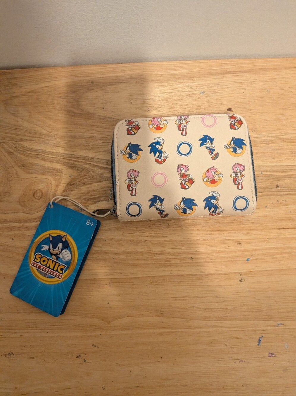 Sonic the Hedgehog Cream Zip Wallet by